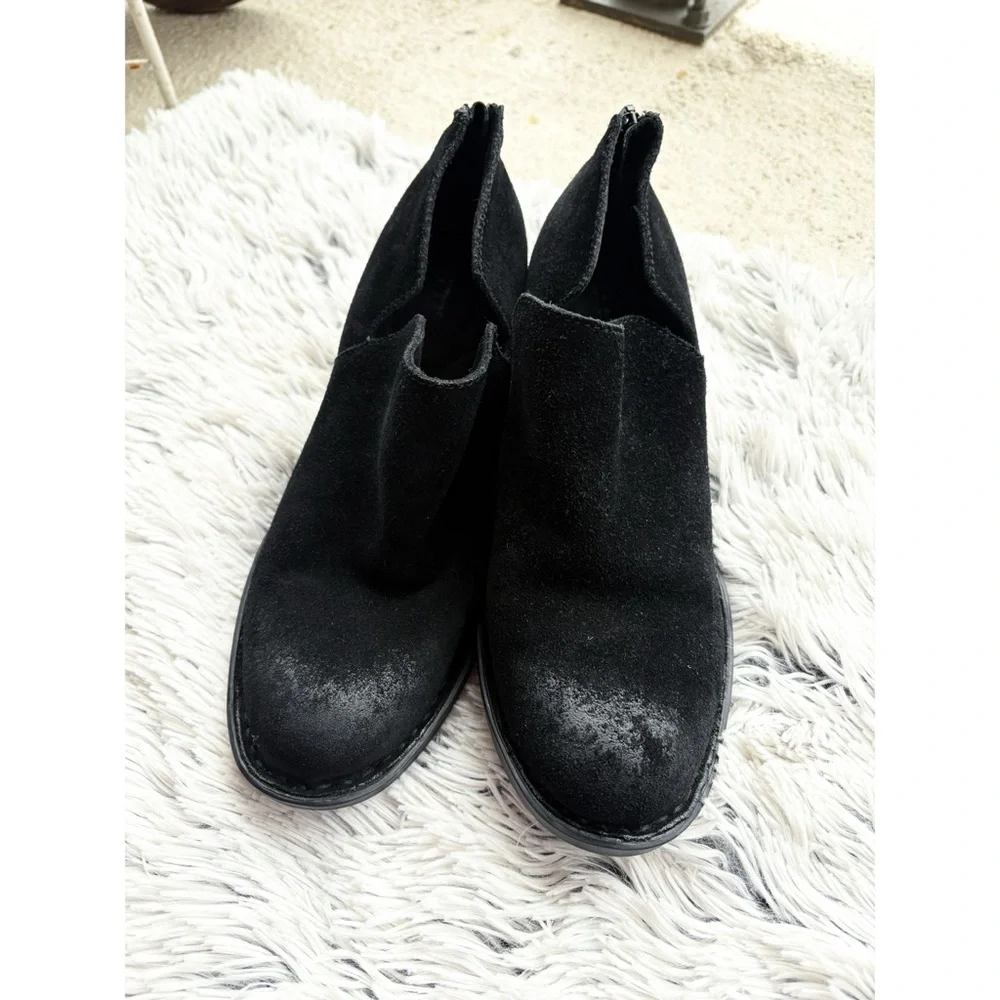 Born Antonio Black Suede Ankle Booties - Picture 6 of 6